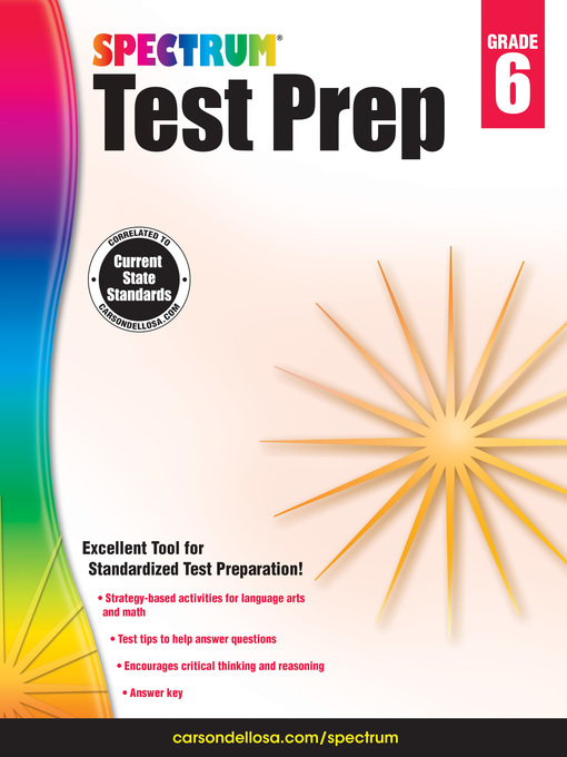 Title details for Spectrum Test Prep, Grade 6 by Spectrum - Available